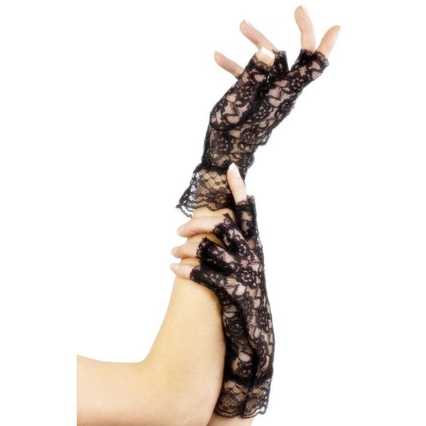 Кружевные перчатки с открытыми пальчиками 511716