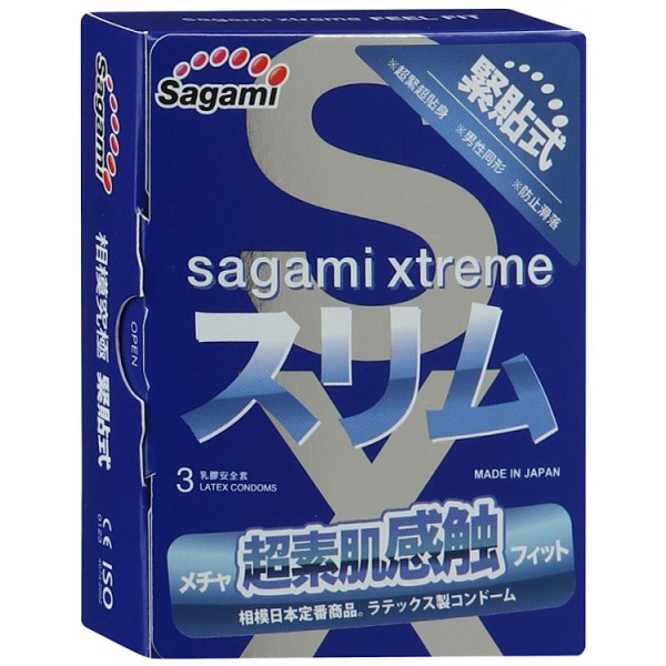 Презервативы Sagami  Xtreme Feel Fit латексные 3шт.